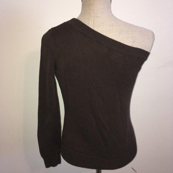 Michael Kors Brown One Shoulder Sweater S - Picture 2 of 4
